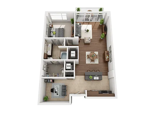 Floor plan Plan I (A1DD)