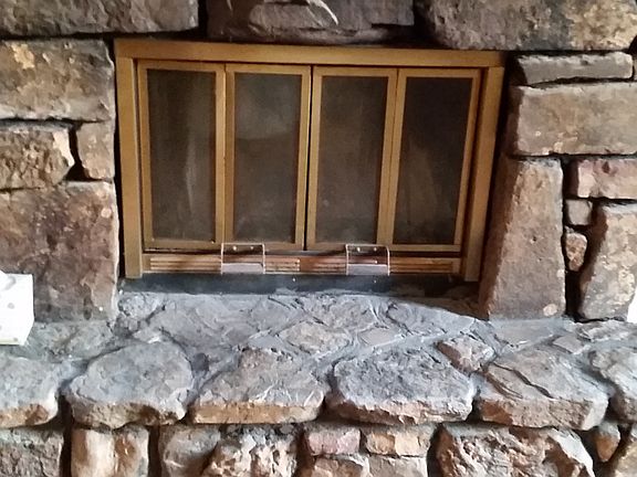 wood burning fire place