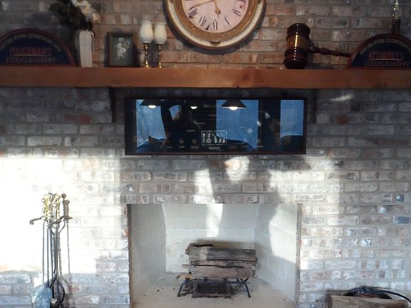 Fireplace in Gameroom
