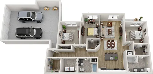 Floor plan Ashby - Attached Garage