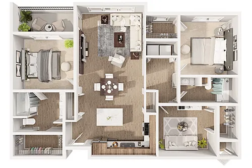 Floor plan Villanova + Den