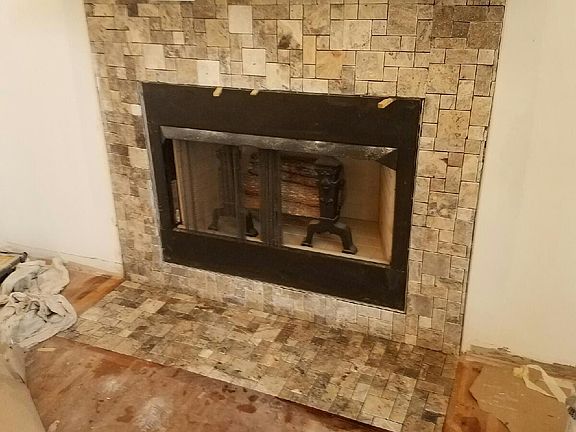 recently tiled surround