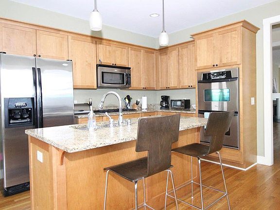 Large kitchen open to den