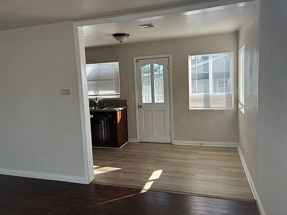 dinning area and back yard door