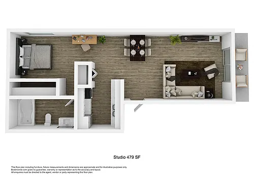Floor plan Studio