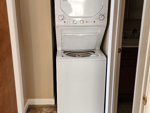 New stackable washer and dryer