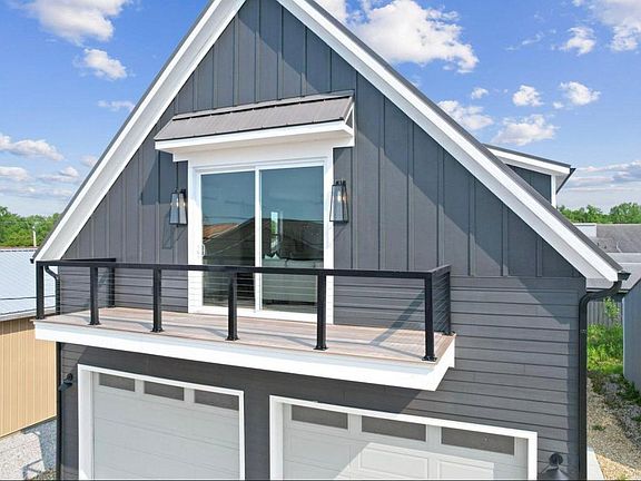 Private balcony facing south with stunning lake views