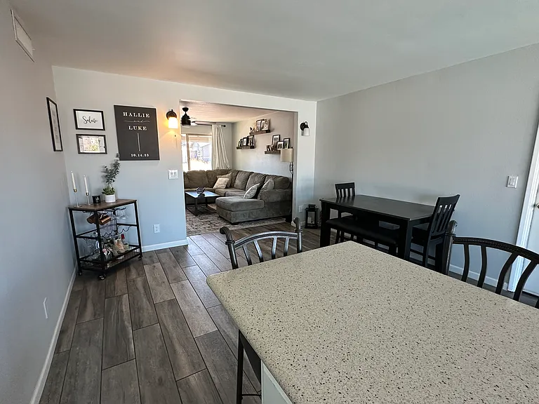 Kitchen - please note, furniture will be slightly different but will be furnished.