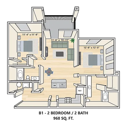Floor plan B1