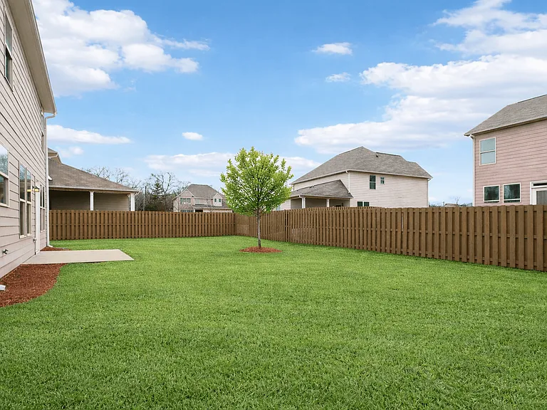 Another view of the spacious backyard