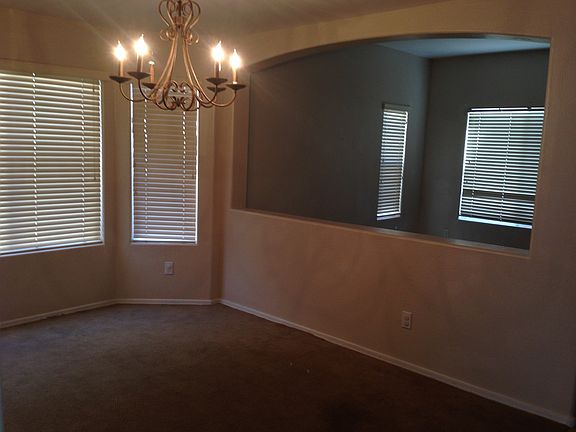 Formal Dining area with bay window