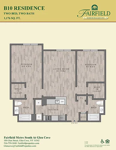 Floor plan B10 South FR 2 Bedroom|2 Bath