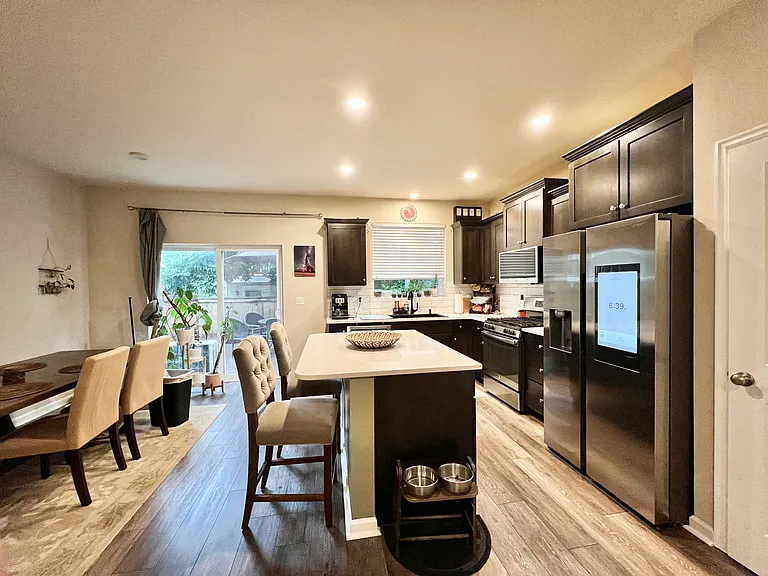 Dining Room and Kitchen.