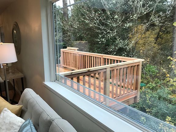 Upstairs deck view