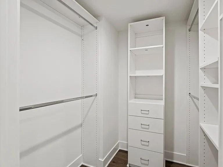 Walk-In Closet with Built-in Storage