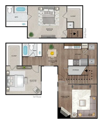 Floor plan T2C