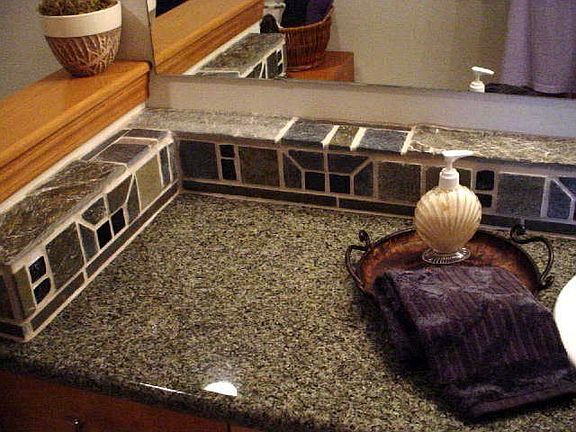 Basement bath granite