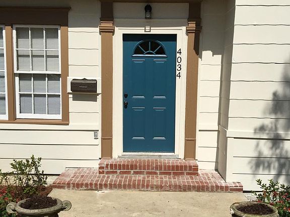 front door and front porch