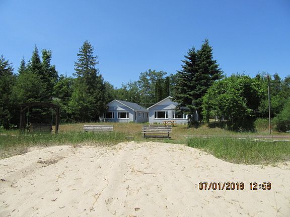 View of cottages from lake.
