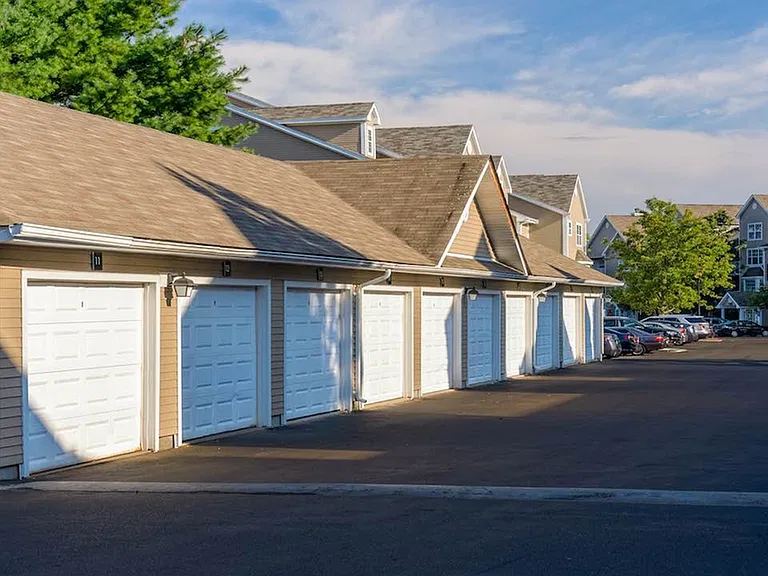 Convenient detached garages available