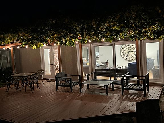 Deck and Family Room View from Backyard