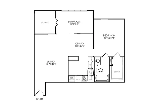 Floor plan A4 Renovated