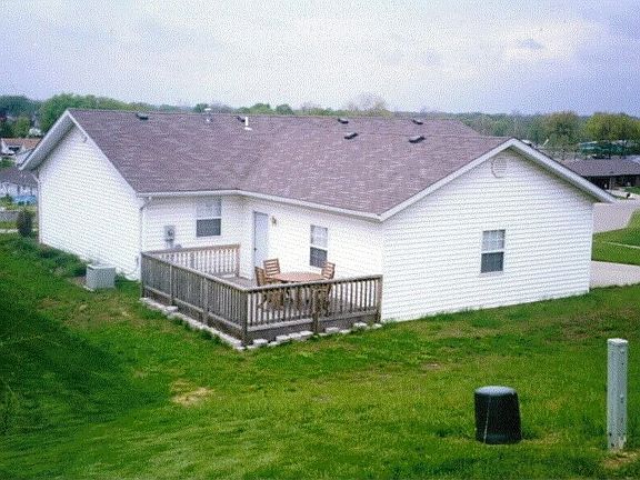 As viewed from neighbors back yard