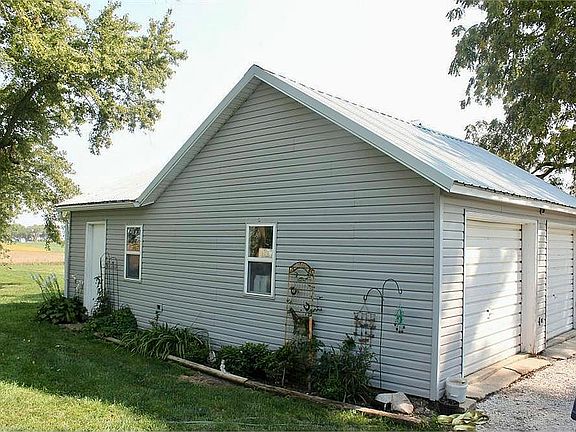 Two-car detached garage.