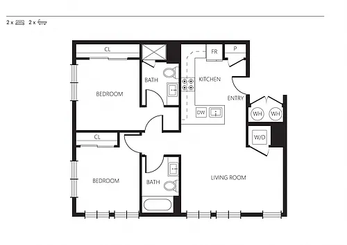 Floor plan 2x2F