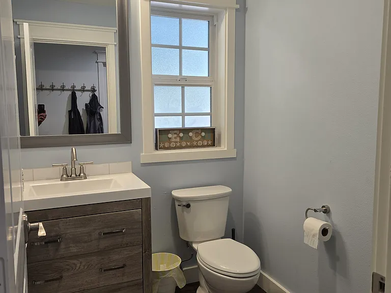 Guest bathroom on first floor