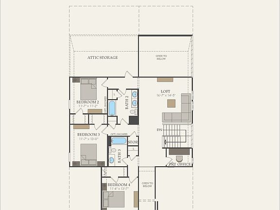 Second Floor 4 br 3.5 ba