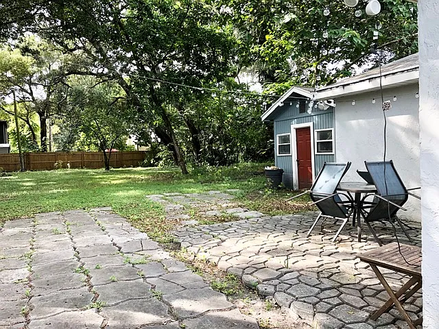 Backyard and storage unit