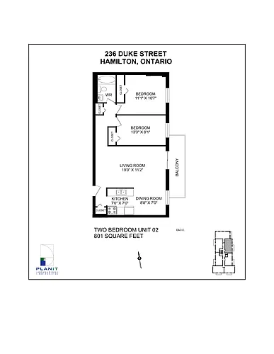 Floor plan 2 Bedroom