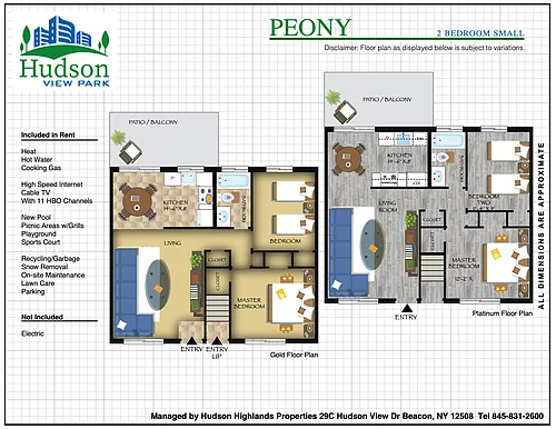 Floor plan 2 BR SM Peony