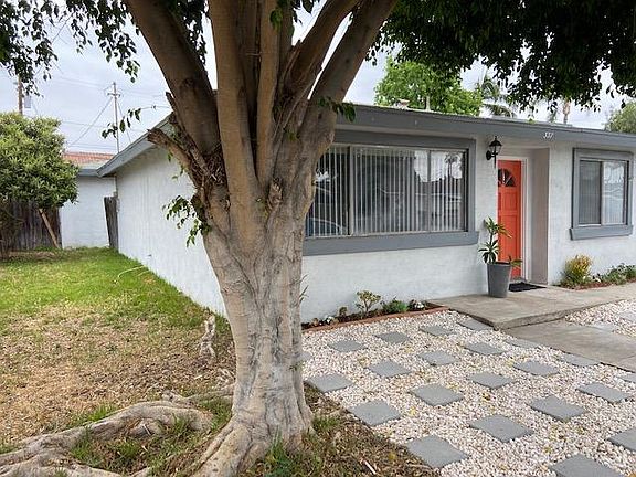 Exterior, street view, of house