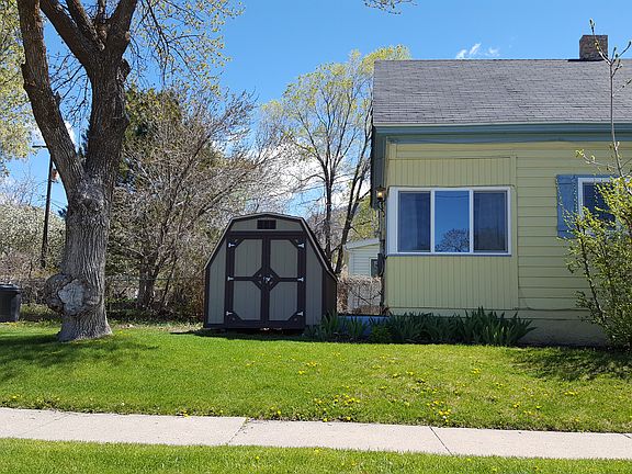 Storage shed available outside home