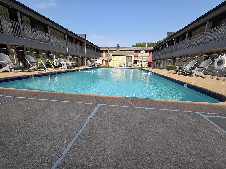 Swimming Pool + Lounge Furniture for Resident's Use Memorial Day to Labor Day