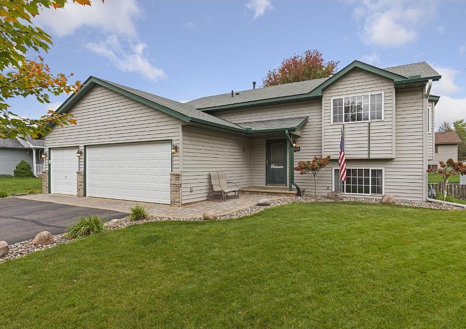 Curb appeal is a "10"!  Maintenance-free siding, windows, soffit, fascia, prof installed pavers, gutters, and more!