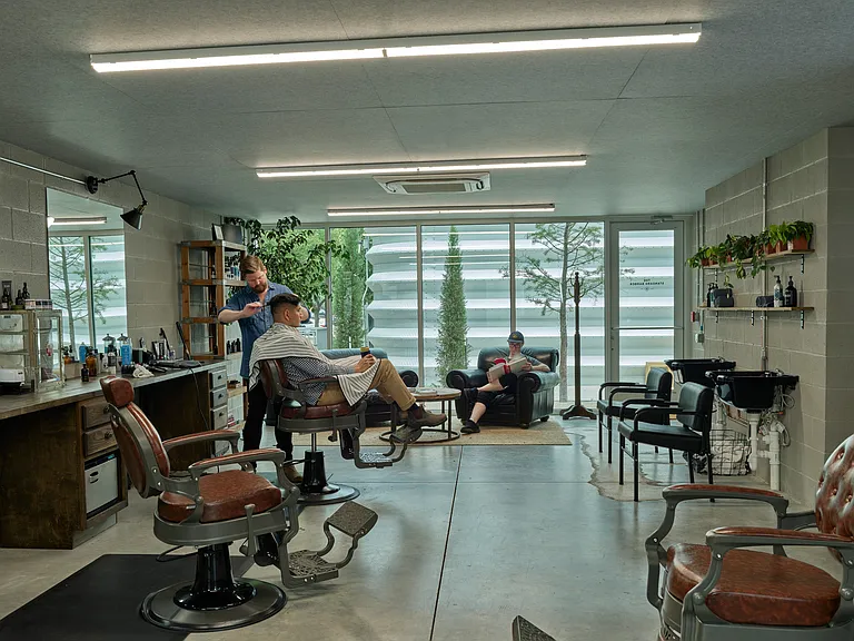 Barber shop in the complex