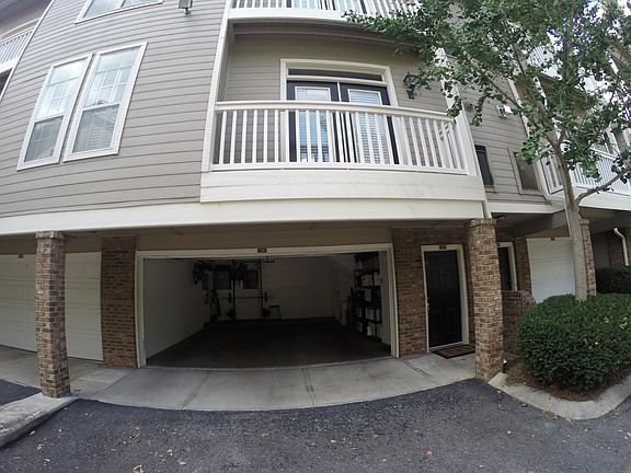 Spacious 2 car garage with lots of room for storage. 