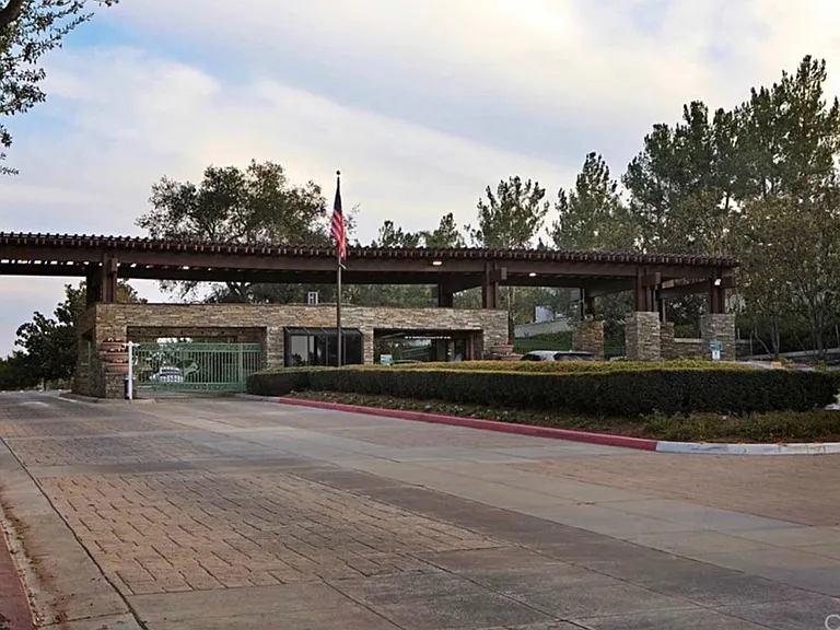 Dove Canyon Main Gate Entrance with 24-hour guards.