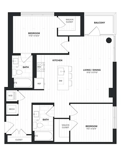 Floor plan 02BR-05