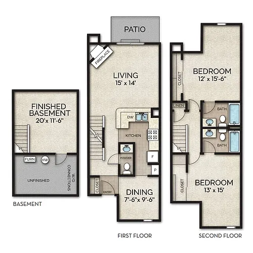 Floor plan Trabue Townhome