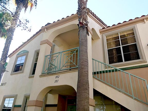 Picture of front side of unit where entrance to condo is located.