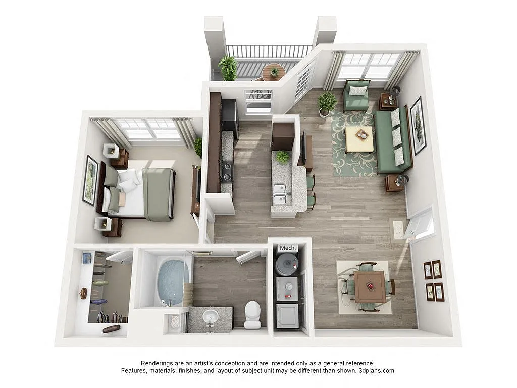Floor plan A1 - The Barcelona