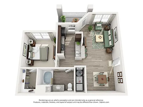 Floor plan A1 - The Barcelona