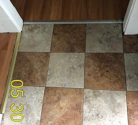 Ceramic tile entry