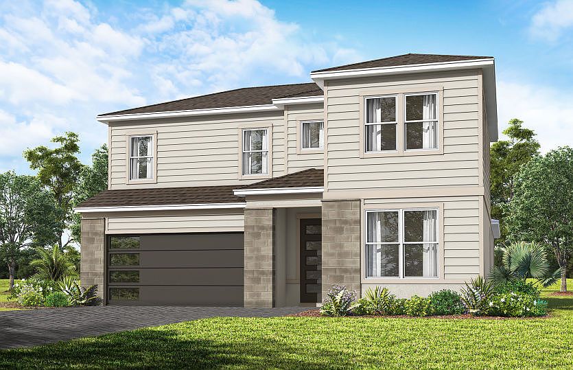 Coral Grand MD1 Elevation w Stone