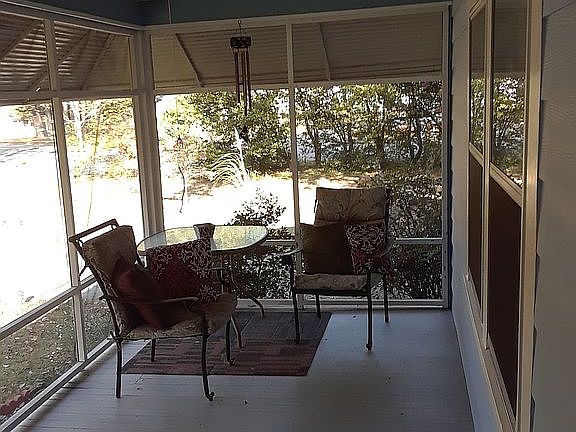 Screened front porch.