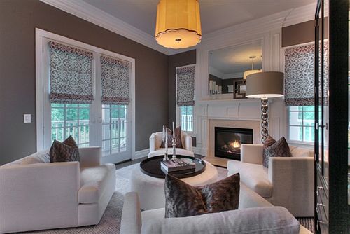 View to French doors